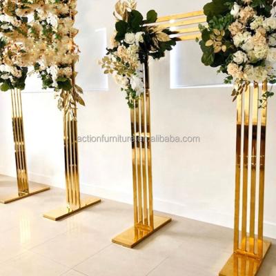 China Laser Cutting Stainless Steel Wedding Backdrop For Wedding Hotel Banquet for sale