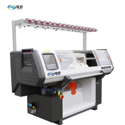 China MaxZing 52inch three system shoes flyknit flat knitting shoe making machine,Jiangsu textile machinery manufacturer for sale