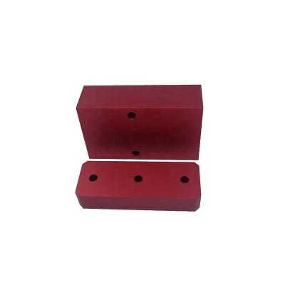 China 6061 Aluminum Alloy Products OEM OD High End Red Oxidation 6063 Aluminum Base Turning CNC Machining for sale