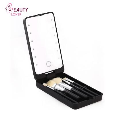 China Handheld Cosmetic Led Makeup Lighted Dresser Custom Table Decoration Mini Mirrors for sale