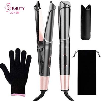 China Hotel Magic Styler Professional Portable Portable Permanent Silk Hair Machine Mini Machine 2 in 1 Curler Rollers Fast Hair Straightener for sale