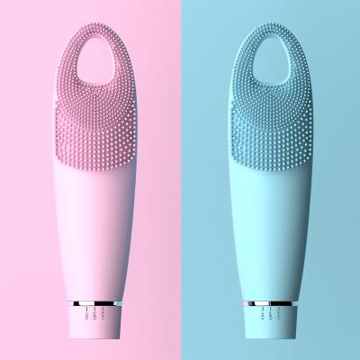 China DEEPLY CLEANING Lowest Price Silicone Massage Rotary Electric Facial Cleansing Brush for sale