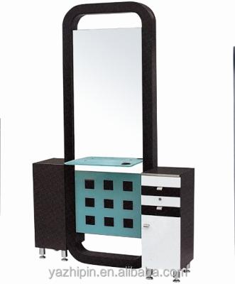 China Waterproof Hairdresser Mirrors Barber Mirror Station Salon Furniture Styling Station for sale