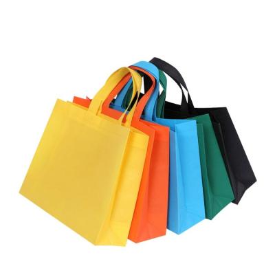 China Wholesale Recyclable Non Woven Bag With Handle Logo Custom Tote Shopping Bag Recycled Eco Fabric Bag for sale