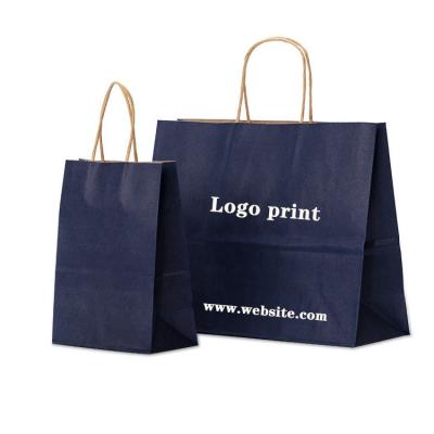 China Langchen Biodegradable Factory Custom Printing Shopping Paper Bags With Your Own Logo Black Red Blue White Gift Paper Bags for sale