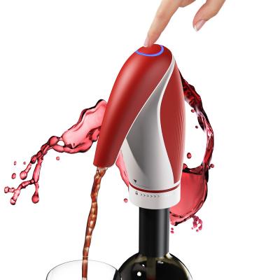 China Customizable Elestic USB Rechargeable Automatic Red Wine and Whiskey Electronic Aerator Set and Wine Sage Gifts Decanter Set for sale