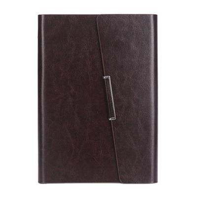 China Promotion/gift/future business leather notebook notebook/organizer/planner 2021 gift a5 fashionable student notebook with buckle for sale