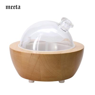 China Household Wall Plug Essential Oil Aroma Diffuser 200ml Home Nebulizer Glass Dome Diffuser for sale