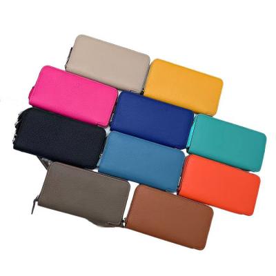 China High quality famous brand RFID factory sale designer leather wallet for women and men for sale