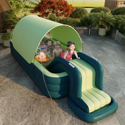 China Used for home or outdoor pool garden portable plastic above ground cover frame size accessories outdoor kids inflatable pool for family for sale