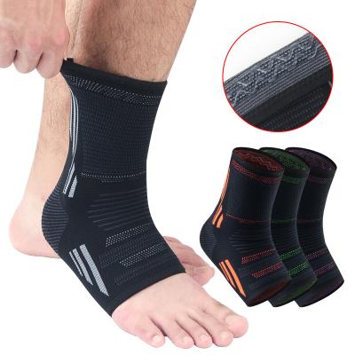 China Elastic Sport Ankle Support Guard Orthosis Foot Fitness Home Gym Basketball Ankle Brace Guard Running Exercise Workout Protector for sale