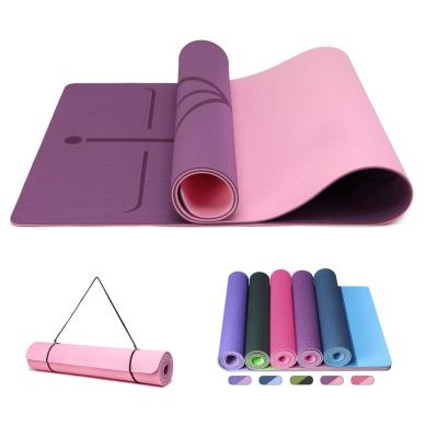 China User For Custom Eco-Friendly Yoga Gym Mats Cheap Black Non Slip Weight Home Workout Eco Sports Exercise Fitness Gym Equipment Band Yoga Mats for sale