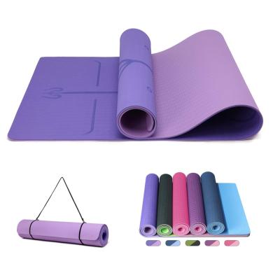 China User For Custom Eco-Friendly Yoga Gym Mats Cheap Purple Non Slip Weight Home Workout Eco Sports Exercise Fitness Gym Equipment Band Yoga Mats for sale