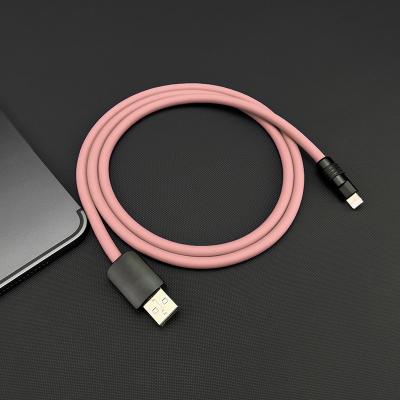 China Mobile Phone 65W Ultra Fast Charging Cable Metal Zinc Alloy Liquid Silicone USB to Type C Charger Data Cable OD6.0 for iPhone Android for sale