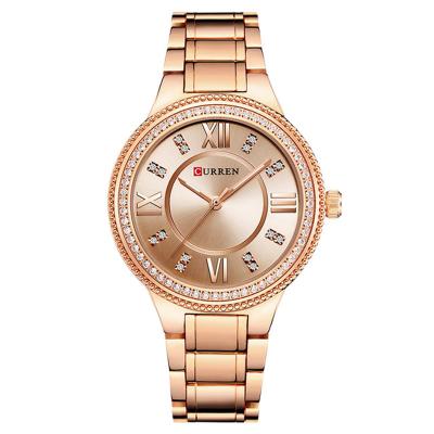 China Fashion Waterproof Women Watches Curren 9004 Rose Gold Quartz Watch Ladies Luxury Dress Jewelry For Women Gifts Wristwatches for sale