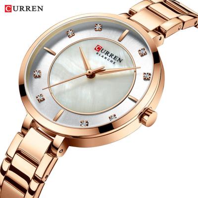 China Original Rose Gold Quartz Ladies Business Waterproof Fashion Top Luxury Waterproof CURREN Brand Luminous Watches Relogio Masculino for sale