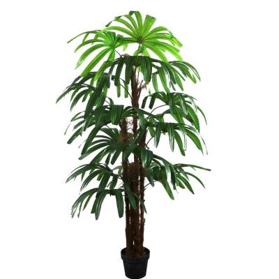 China Art Decor 150cm tall artificial finger palm rhapis palm 18 lvs for sale