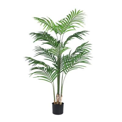 China Art Decor 4ft High Mini Artificial Palm Tree With Pot For Home Decoration for sale