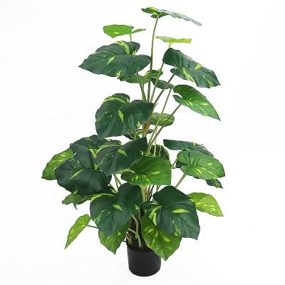 China Art Decor high variegated color 3ft artificial everygreen pothos plant tree for indoor decoration for sale