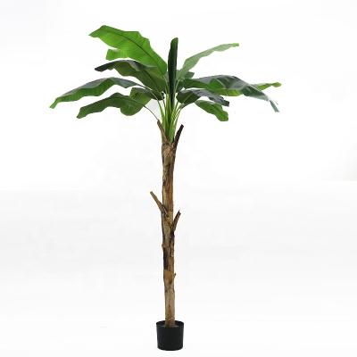 China Simple Trunk Fake Banana Tree Artificial Potted Decorative Art Decor Garden Banana Tree For Home Decor for sale