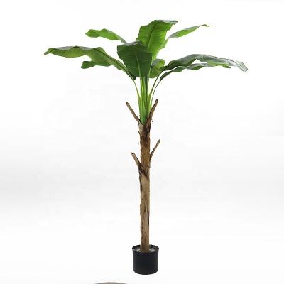 China Art Decor 5ft Tall Artificial Banana Tree With Pot For Home Decor for sale