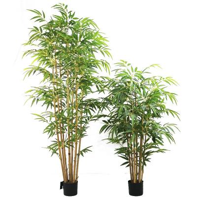 China Art Decor 180cm tall artificial bambusa bamboo tree with pot for indoor decoration for sale