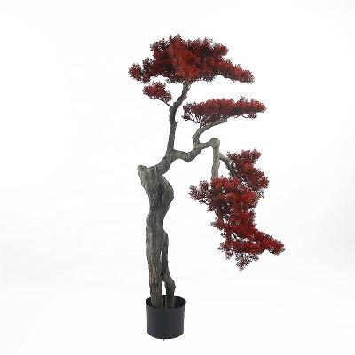 China Art Decor Home Decorative Artistic Artificial Pine With Pot for sale