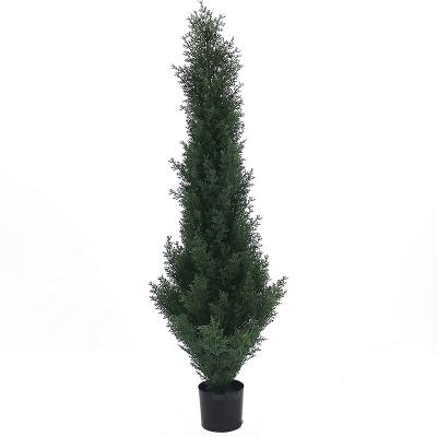 China Art Decor 4ft Artificial Cypress Tree High UV Resistance For Outdoor Decoration for sale