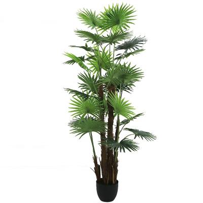 China Art Decor High Quality 170cm Tall Real Touch Fake Palm Tree For Landscape Decoration for sale