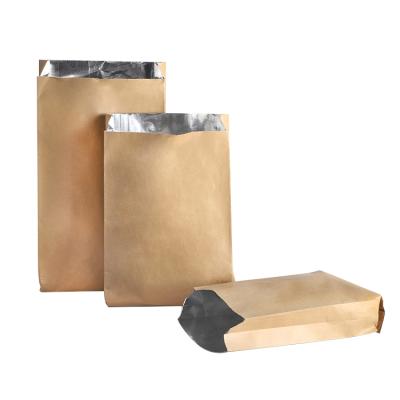 China Recycled Materials Wholesale BBQ Chicken Hot Dog Paper Bag Disposable Greaseproof Takeout Aluminum Foil Bag for sale