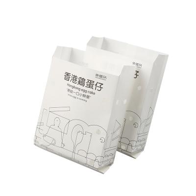 China Disposable Paper Bag Packing Barbecue Street Roast Greaseproof Food Packaging Pinch Bottom Paper Bag for sale