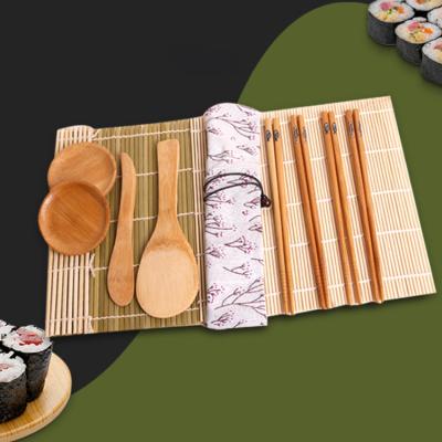 China Hot Selling Easy Homemade Sushi Bamboo Rolling Mat Set Sushi Maker Set Eco-Friendly DIY Operation Sustainable for sale