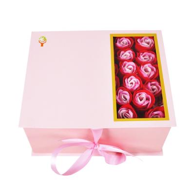 China 2022 New Materials Recycled Materials Mothers Day Ribbons Gift Box Ribbon Mom Flower High End Gift Box for sale