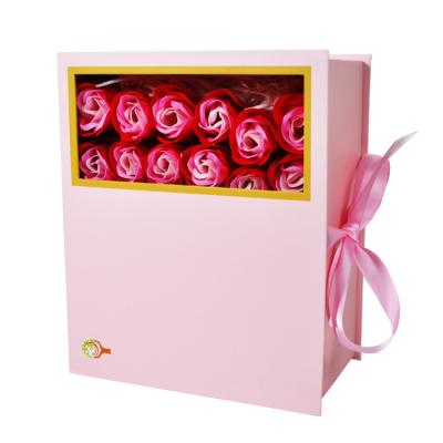 China Recycled Materials 2022 New Style Flower Valentines Mini Logo Gift Boxes Luxury Packaging Gift Box for sale