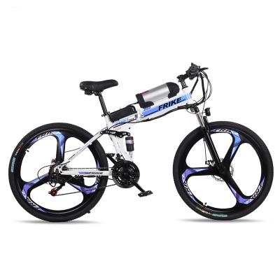 China Carbon Steel Alloy 36V 250W 350W 48V 500W Fat Tire Bikes Aluminum Electric Foldable Electric Mountain Bike Fast With Lithium Battery For Adults for sale