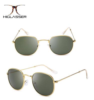 China Cheap Fashion Round Sunglasses Custom Round Metal Sunglasses For Women for sale