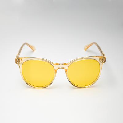 China Fashion Sunglasses New Arrive Fashion Sun Glasses 2021 Retro Lemon Yellow Polarized Sunglasses for sale