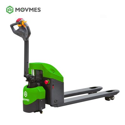 China MOVMES hotels widely used in narrow aisle workshop supermarket and electric cargo containers pallet truck for sale