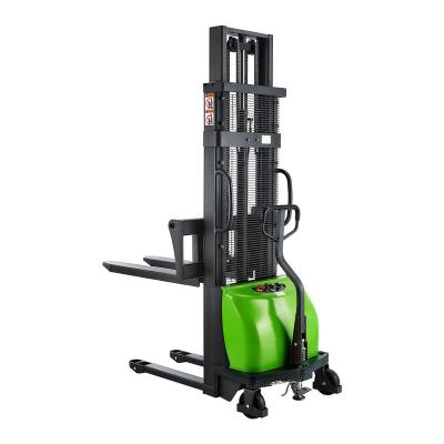 China Hotels High Performance Semi Electric Forklift 1.5T 1T Small Stacker For Warehouse Use for sale