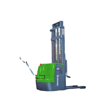 China Hotels 1.5 Ton Semi Electric Pallet Stacker With Lift Height From 1.6m To 5.6m for sale