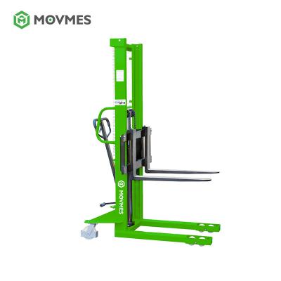 China machinery repair shops factory price manual forklift pallet stacker/manual drum stacker for sale for sale