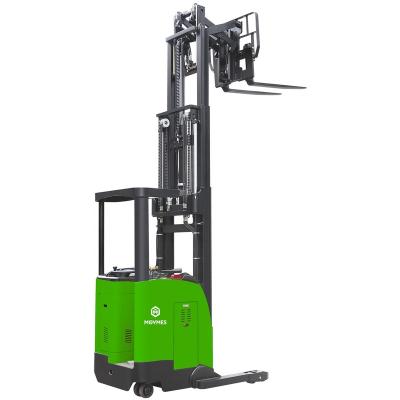 China Hotels 1.5 Ton 1500 Kg Single Scissor Electric Fork Reach Truck With 2500--6000mm Lifting Height for sale