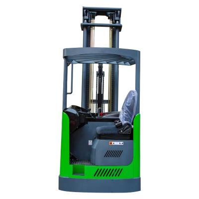 China Hotels 1.5 Ton 1500kg EPS Electric Reach Truck With Standard Battery Mast for sale