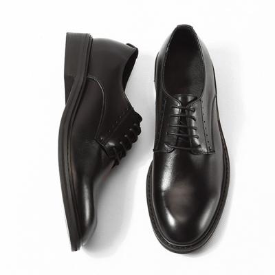 China Hot Selling Men's Stylish Shoe Anti-odor Wedding Groom Lace-Up Black Leather Shoes Manufacturer For Men for sale