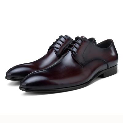 China Unique custom made men's leather stylish shoes al por mayor genuine maker zapatos de cuero rubber fashion shoes Anti-odor for sale