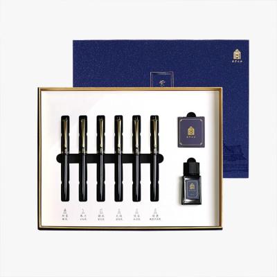 China Customization Design Business Gift Metal Pen Set Luxury Writing Gift Normal Box for sale