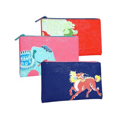 China Newest Cartoon Zipper Factory Beast Storage Stationery Bag Wholesaler Auspicious Stationery Bag Direct Stationery for sale