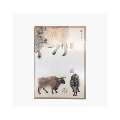 China Palace Museum Stationery Office New Style Transparent Lightweight Folder for sale