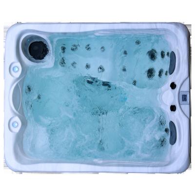 China New Freestanding Outdoor Whirlpool Spa Hot Tubs With Waterfall And Led Light for sale