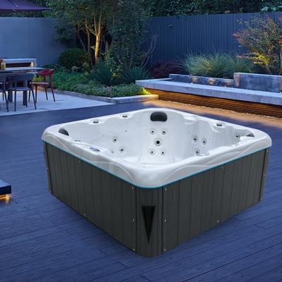 China Multifunctional Outdoor Massage Spa Bathtubs Freestanding Whirlpools With LED Light And Sound for sale